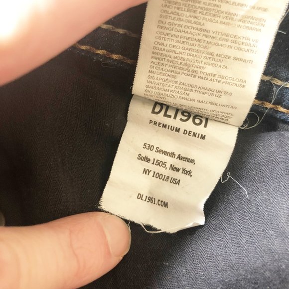 DL1961 Kate Slim Straight Twilight Dark Wash Jeans - Picture 7 of 10